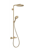Душевая система Hansgrohe Raindance Select Showerpipe S 240 PowderRain, бронза