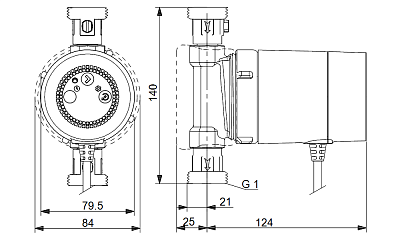 Циркуляционный насос Grundfos COMFORT 15-14 BXDT PM