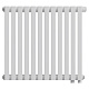 Стальной трубчатый радиатор отопления Royal Thermo Shift Q30 VC2050 - 12 секций RAL9016 (белый)