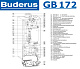 Настенный газовый конденсационный котел отопления двухконтурный Buderus Logamax plus GB172-20 i K (черный)