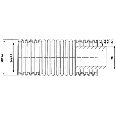 Труба гофрированная Valfex CorrugatedPipe 28x24 мм синяя
