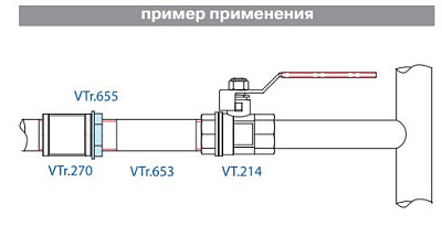 Контргайка VALTEC 3/4 внутренняя, никелированная латунь