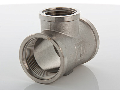 Тройник VALTEC переходной 1 х 1/2 х 1 внутренняя, никелированная латунь