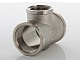 Тройник VALTEC переходной 1 х 1/2 х 1 внутренняя, никелированная латунь