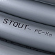 Труба (PE-XA) из сшитого полиэтилена с кислородным слоем Stout серая 25x3,5, SPX-0001-002535