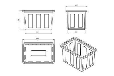 Ванна ЭкоПром K 90 литров