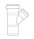 Тройник Rehau 90/90/87 max flow (гидравл. оптимизированный радиус изгиба) (арт. 11233041001)