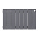Биметаллический секционный радиатор отопления Royal Thermo PianoForte Silver Satin 300 / 8 секций
