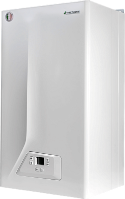 Настенный газовый двухконтурный котел отопления Italtherm CITY CLASS 25 F (WB) белая панель с кнопками (301051B11)