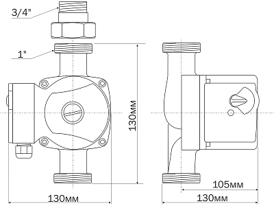 Циркуляционный насос Aquario AC204-130