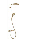 Душевая система Hansgrohe Raindance Select Showerpipe S 240 PowderRain, бронза