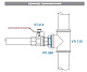 Ниппель VALTEC переходной 1/2 х 1/4 наружная резьба, никелированная латунь