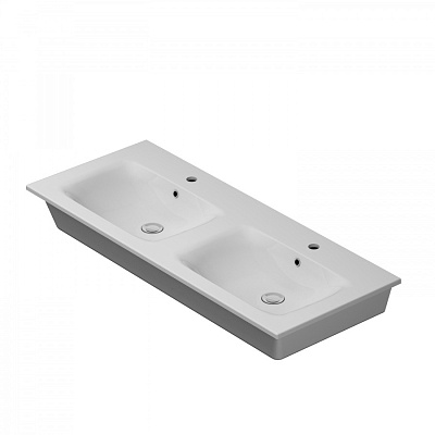 Раковина мебельная двойная AM.PM Spirit 2.0 M70AWCD1202WG 120 см, керамическая