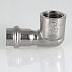 Угольник VALTEC из нержавеющей стали, 90 град. внутренняя резьба 15 x 1/2