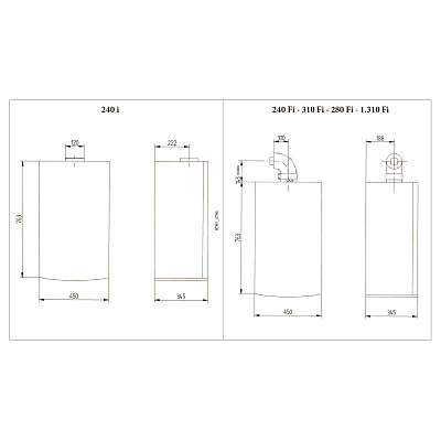 Настенный газовый двухконтурный котел отопления Baxi LUNA-3 310 Fi (CSE45631366-)
