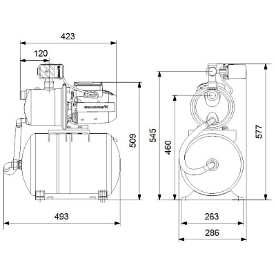 Насосная станция Grundfos JP 5-48 PT-H