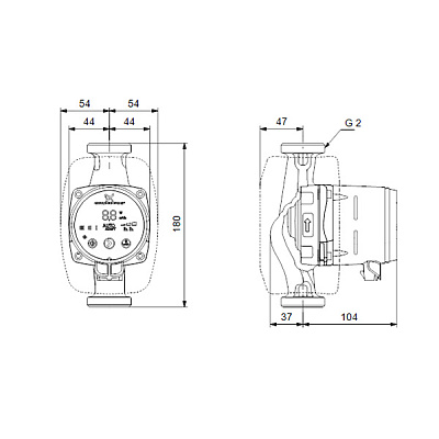 Циркуляционный насос Grundfos ALPHA2 32-60 N