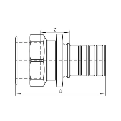 Переходник Rehau с внутренней резьбой 16-Rp 1/2 RX