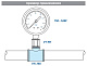 Тройник VALTEC переходной 1 х 1/2 х 1 внутренняя, никелированная латунь