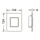 Панель смыва писсуара TECE TECEsolid Urinal, сталь, черный матовый