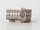 Штуцер для шланга VALTEC 1/2 х 12 мм VTr,650,N,0412 наружная резьба, никелированная латунь