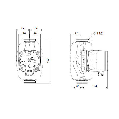 Циркуляционный насос Grundfos ALPHA2 25-60 130