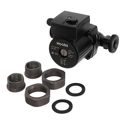 Циркуляционный насос HOOBS CT 25-60S 180мм 100Вт 1x230В 50Гц (с гайками)