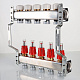 Блок коллекторный VALTEC с расход. 1х10 вых Евроконус 3/4