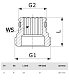 Комплект переходников Viega G 3/4 x G 1/2, модель 1096.8, 2 шт.