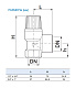 Предохранительный клапан Watts SVW5 1/2x3/4, 5 бар