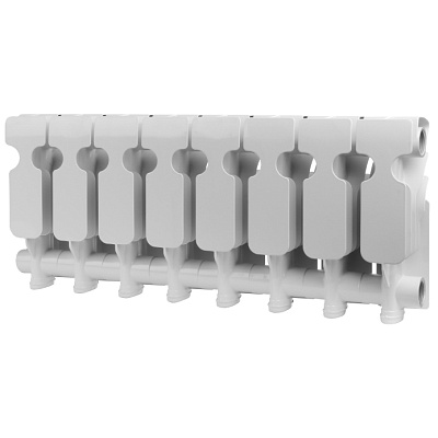 Алюминиевый секционный радиатор отопления Rommer Plus 200 / 1 секция