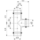 Тройник медный Viega Profipress с SC-Contur d=15, 15x12x15 (арт. 291 914)