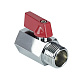 Кран шаровой Valfex MINI ВР1/2хНР1/2 никелированный