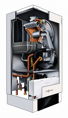 Настенный газовый конденсационный котел отопления одноконтурный Viessmann Vitodens 200-W Vitotronic 100 54,4 кВт Тип HO1B B2HAK13