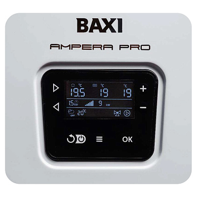 Электрический котёл отопления одноконтурный настенный Baxi Ampera Pro 12 (E8403312--)