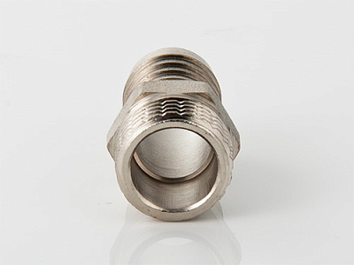 Штуцер для шланга VALTEC 1/2 х 12 мм VTr,650,N,0412 наружная резьба, никелированная латунь